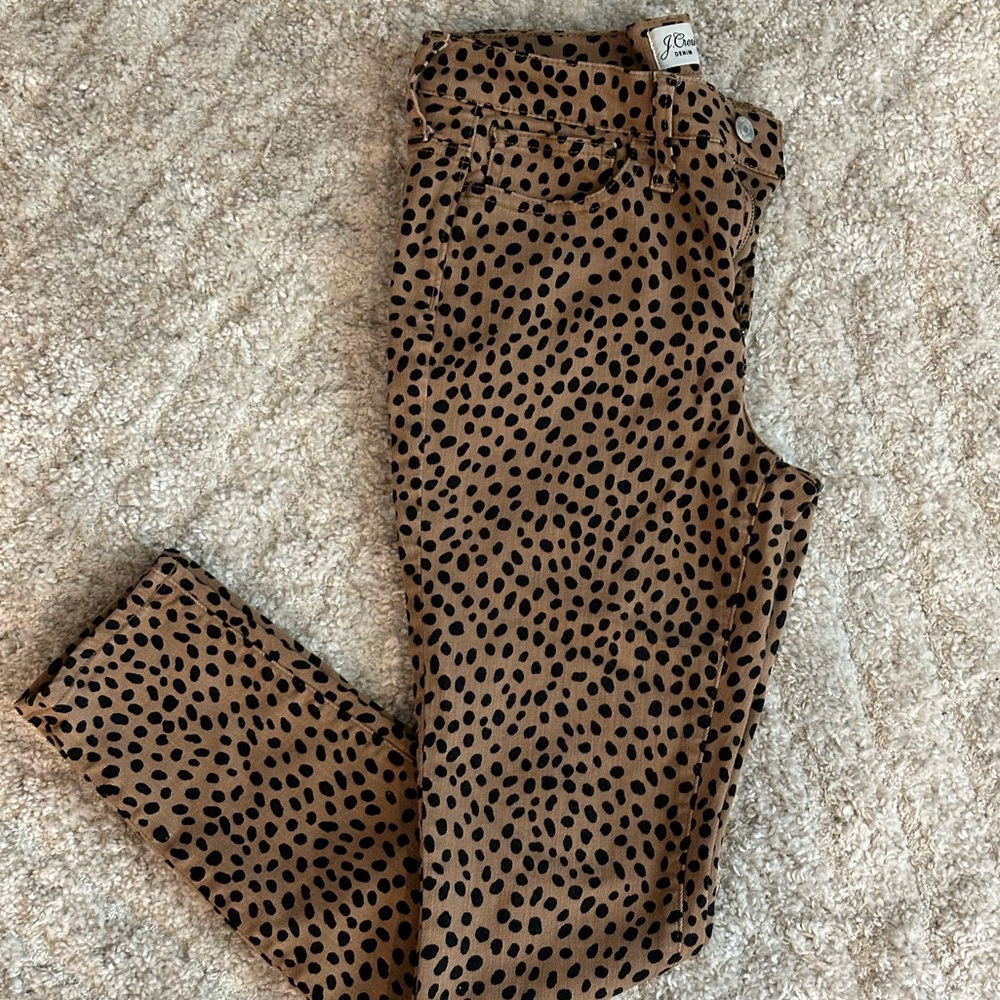 J Crew Leopard Jeans